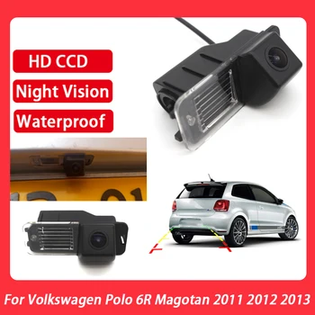 Камера заднего вида ночного видения CCD Full HD, водонепроницаемая высококачественная RCA для Volkswagen Polo 6R Magotan 2011 2012 2013