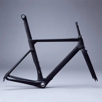 Карбоновая рама китайского шоссейного велосипеда Aero Design, полностью карбоновая, включает раму/вилку/подседельный штырь, велосипедные детали
