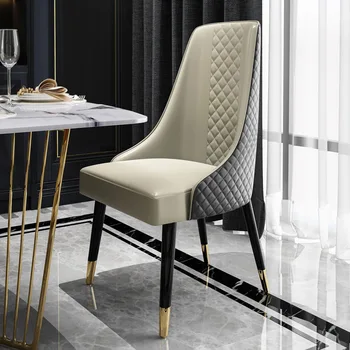 Кожаные обеденные стулья Современный деревянный дизайн гостиной Скандинавский диван-кресло Походный макияж Мебель для комнаты Sillas Terraza