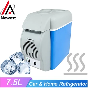 Материал для пищевых продуктов Автомобильный холодильник с изоляцией от холода и горячей воды Походный холодильник для хранения фруктов косметики и напитков с морозильной камерой для кемпинга