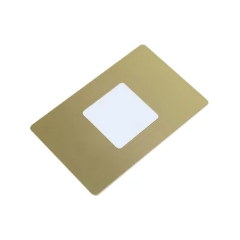 Металлическая карточка с лазерной гравировкой, цветная металлическая карточка с углублением для чипа 4442 / 4428 Металлическая карточка с лазерной гравировкой, цветная металлическая карточка с углублением для чипа 4442 / 4428 5