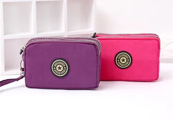 Мини-сумка, новый модный женский кошелек большой емкости, косметичка, портмоне с тремя застежками-молниями, портативные женские кошельки, чехол для телефона
