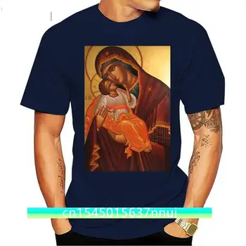Мужская футболка Crazy Mother Mary из 100% хлопка, женские футболки с круглым вырезом и коротким рукавом