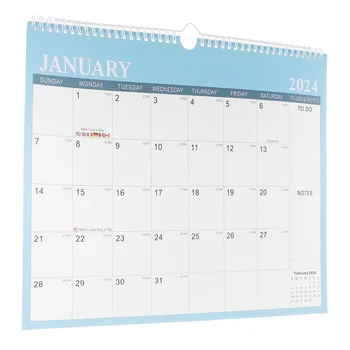 Назначение Ежедневное использование Календарь, висящий на стене в комнате, прочный Маленький отсчет новогодних праздников до 2024 года, Ежемесячный Большой рабочий стол