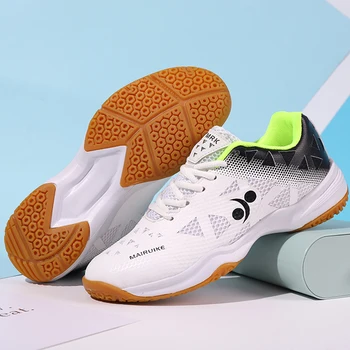 Новая мужская профессиональная обувь для бадминтона, спортивная обувь унисекс для волейбола, настольного тенниса, противоскользящая амортизирующая обувь для соревнований, тренировок
