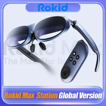 Новая станция Rokid Max AR 3D Smart Glasses Station Зарубежная Глобальная Версия Micro OLED 215 ”с максимальным экраном 50 ° FoV для просмотра Смарт-очков в наличии