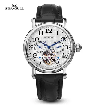 Новые Многофункциональные Деловые Мужские часы Seagull с Полым Маховиком 2023 года, Новые Автоматические Механические Наручные часы Seagull reloj hombre