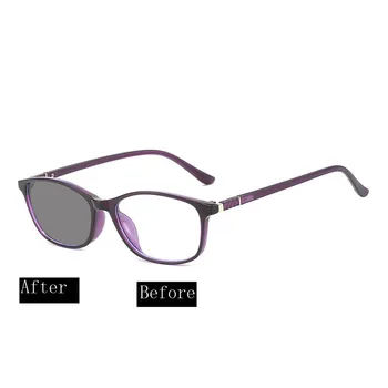 Новые мультифокальные очки для чтения, женские, с прогрессивным синим светом, очки ближнего и дальнего действия, Фотохромные линзы с защитой от излучения