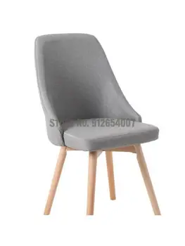 Обеденный стул Nordic с одинарной спинкой из цельного дерева, Чистый Красный стул для макияжа, Компьютерный стол, стул Home Simple Обеденный стул Nordic с одинарной спинкой из цельного дерева, Чистый Красный стул для макияжа, Компьютерный стол, стул Home Simple 0