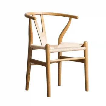 Обеденный стул из ротанга в скандинавском стиле, Y-образный стул, Домашний стул для чайной комнаты в семье, стул со спинкой, Современное Креативное кресло