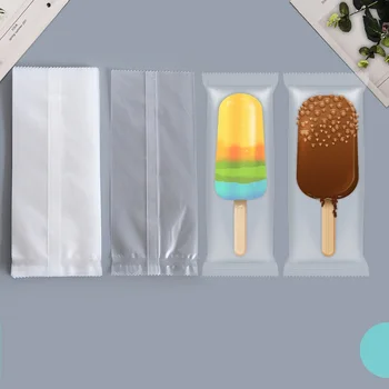 Одноразовые пакеты для эскимо, пищевые пластиковые пакеты для мороженого, прозрачный пакет для торта, хлеба, шоколада, подарочная упаковка 
