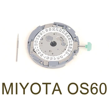 Оригинальный японский механизм MIYOTA OS60, Citizen, кварцевый механизм для ремонта часов с датой в 3 часа, запасные части