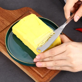 Отверстия для ножа для масла, десертный нож для сыра, нож для варенья из нержавеющей стали, столовые приборы, салфетка для тостов, крем для хлеба, резак для сыра, кухонные инструменты