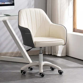Офисные стулья в скандинавском стиле, мебель для дома, Поворотный компьютерный стул, туалетный столик для спальни, современная спинка, удобное кресло для ленивого дивана
