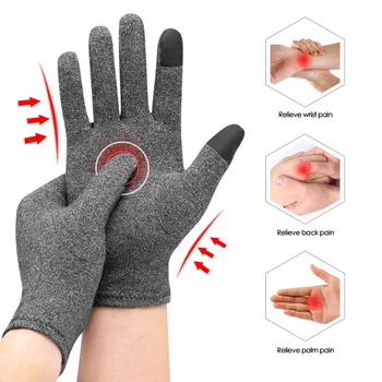Перчатки для снятия боли в суставах при артрите, терапия, Перчатка для пальцев, перчатки для лечения артрита, женские Ревматоидные Магнитные Компрессионные Перчатки, 1 пара