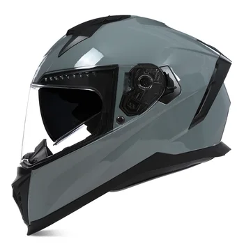 Полнолицевые шлемы личностей Привлекательный дизайн шлемов с двойными солнцезащитными козырьками-аккредитация DOT ECE Идеально подходит для мотоциклистов
