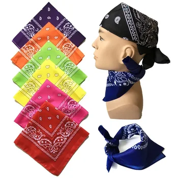 Популярные банданы с цветами кешью в стиле хип-хоп, мужские и женские уличные повязки, повязка для волос, обертывания для запястий, шарфы для волос, полотенце, аксессуары для волос