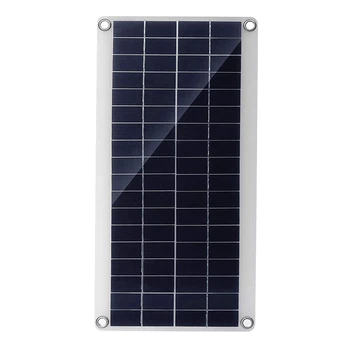 Портативная солнечная панель мощностью 5X300 Вт с двумя 12 / 5V DC USB быстрой зарядкой, водонепроницаемое зарядное устройство для аварийной зарядки наружного аккумулятора
