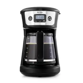 Программируемая кофеварка Mr. Coffee® на 12 чашек с переключателем скорости приготовления, нержавеющая сталь