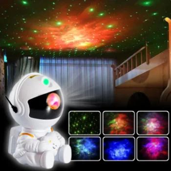 Проектор Galaxy Star, Светодиодный ночник, Звездное небо, Астронавт, Проекторы, Лампа для спальни, Украшения дома, Детские Новые Горячие подарки