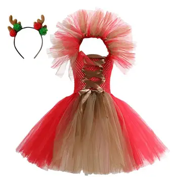 Прозрачное рождественское платье для малышей, кружевное платье принцессы для девочек, свадебное платье подружки невесты, праздничное платье для вечеринки