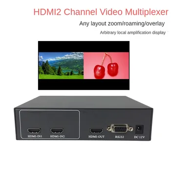 Профессиональный 2-канальный видеомультиплексор HDMI 2-in1 Out с функцией 