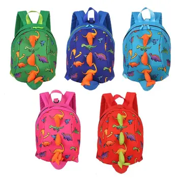 Рюкзак с динозавром для малышей с поводком, рюкзак для мальчика и девочки, детский рюкзак с поводком для дошкольного учреждения, рюкзак с защитой от потери книг