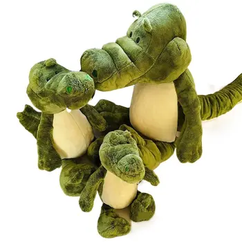 Самые Морозные Животные Плюшевые Крокодилы Каваи, Обнимающие Подушки, Мягкие Животные, Куклы-Крокодилы, Зеленые Мультяшные Детские Игрушки