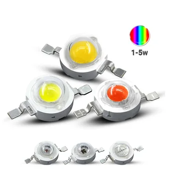Светодиодная лампа из бисера мощностью 1 Вт, маленькая лампочка, многоцветный фонарик из бисера, светодиодная бусина