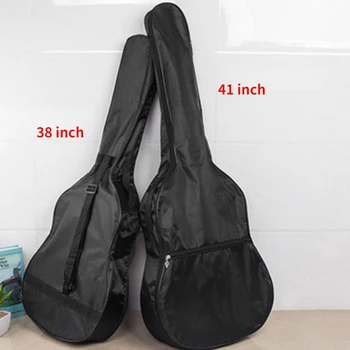 Сумка для гитары из ткани Оксфорд 38 дюймов/ 41 дюйм, Мягкие Двойные плечевые ремни, мягкий чехол для акустической гитары, водонепроницаемый рюкзак, сумки для инструментов, чехол