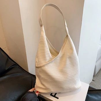 Сумки для женщин 2023, модные женские сумки через плечо, Соломенная сумка, Дизайнерские сумки, женская летняя пляжная сумочка-тоут большой емкости
