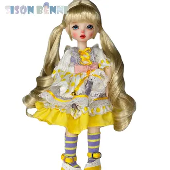 Тело девочки-куклы SISON BENNE 1/6 BJD с полным набором макияжа для лица, туфель, париков, глаз, детской игрушки