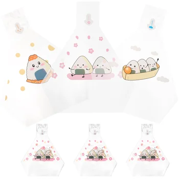 Треугольная Упаковка Рисовых шариков Украшение Онигири Японская Обертка Обертки для украшения печенья