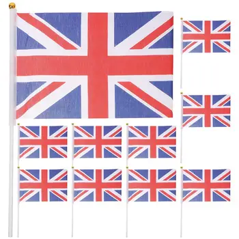 Флаг Великобритании, британский национальный баннер, мини-украшение, сигнал Королевства, вечеринка, палочка, Британский стол, Зубочистка, Палочка, Союз